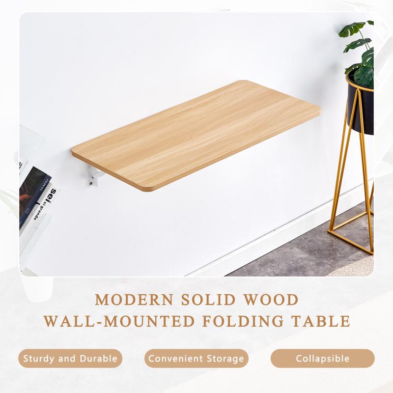 [SOIYELIFE] Laundry Room Folding Table Wall Mounted Folding Table for Small Spaces,Fold Down Desk,Workbench,Addition to Garage & Shed/Office/Laundry Room/Bar/Kitchen & Dining Room,31.5*15.7*6.5 inches.Cool furniture
