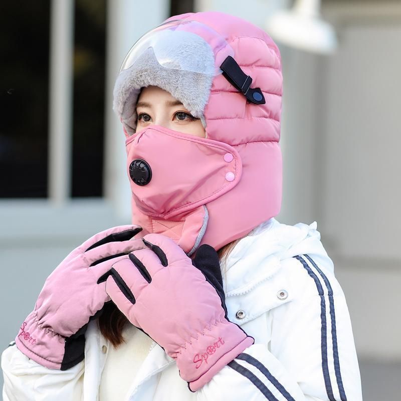 Men's & Women's Winter Cycling Hat  Windproof & Warm Velvet Lined Hat  Cold-Proof, Anti-Drop, Ear Protection for Autumn & Winter Outdoor Activities