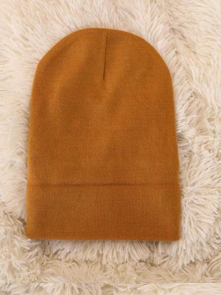 Solid Color Beanie Hats for Men, Boyfriend Gifts, Fall & Winter Outdoor Knitting Warm Hat for Men & Women, Fitted Hat, Daily Clothing Decor