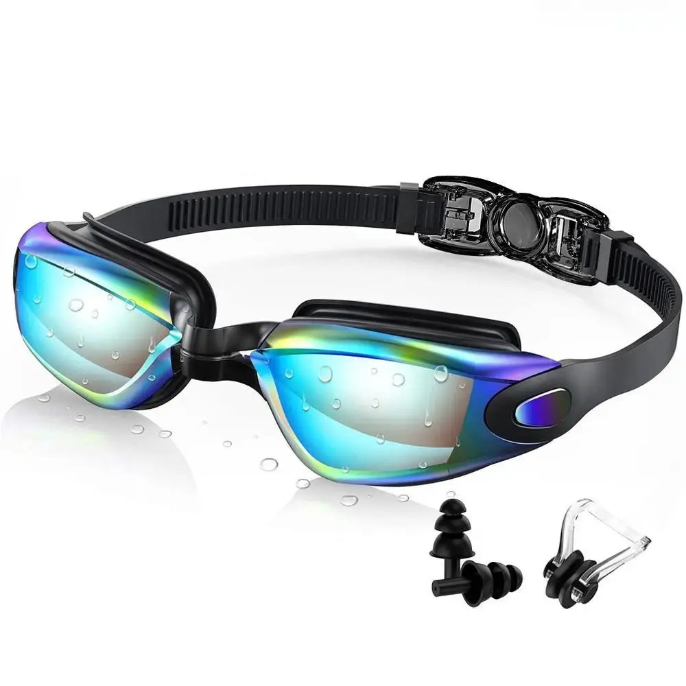 Professional Swimming Goggles for Adults - Unisex Anti-Fog Lens Pool & Dive Glasses with Waterproof, UV Protection, Leakproof, Comfortable Fit, Adjustable Strap - sohochic