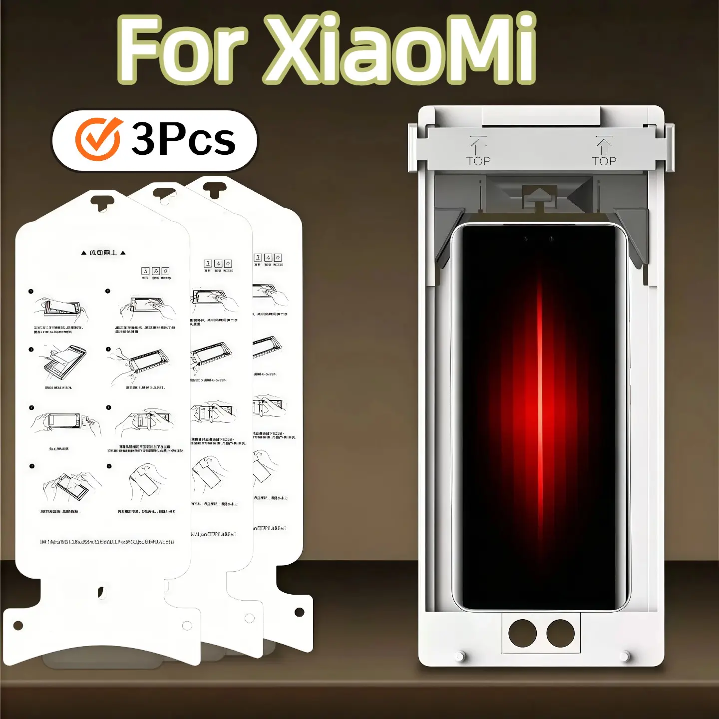 3-Pack Xiaomi Screen Protector, Ceramic Film, No Bubbles, Easy Installation, Compatible with Xiaomi 14pro/14ultra/15pro/15ultra/15s Pro