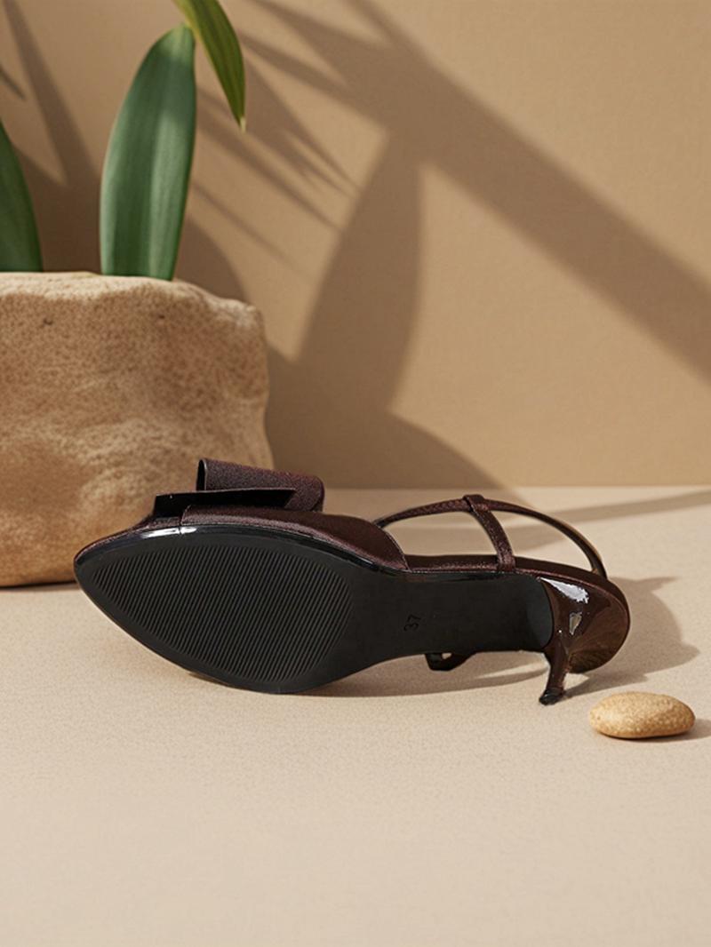 Women's Elegant Bowknot Design High Heel Sandals, Fashionable Sandals for Party, Daily Clothing Decor for Women