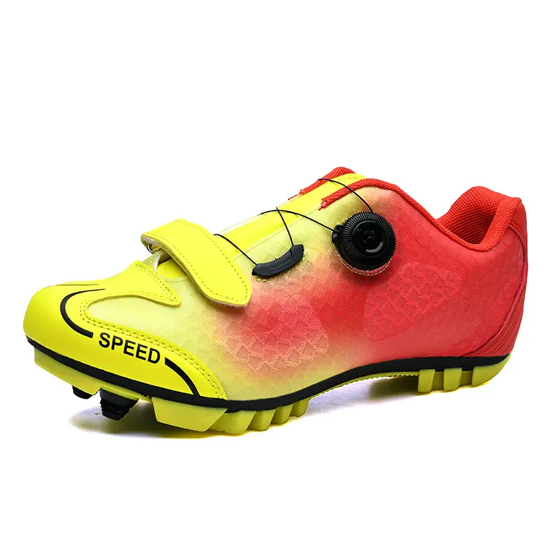 GGOR Cycling Lock-Free Riding Shoes, Men'S Seasonal Road Bike Shoes, Road Bike Lock Shoes, Mesh Upper Unisex