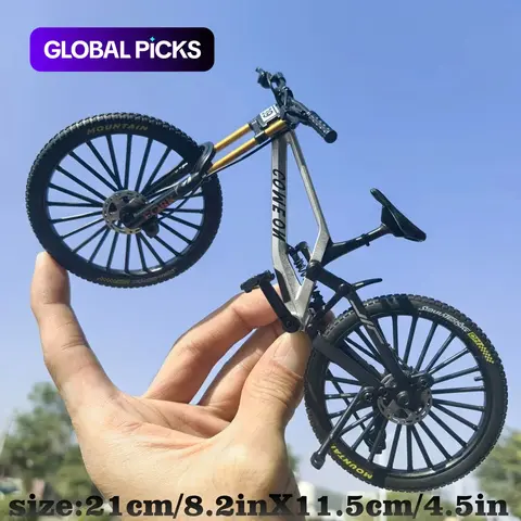 39/41 1:6 Scale Diecast Alloy Mini Finger Bicycle Model, Miniature Static Desktop Decoration, Collectible Gift for Boys, Simulation Ornament #GLOBAL PICKS