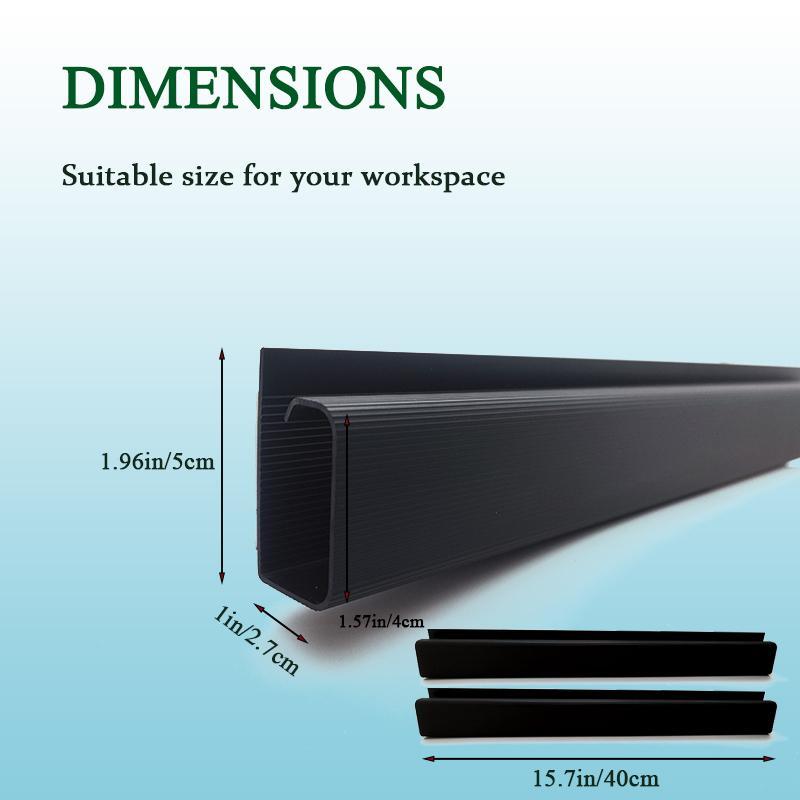 1-2PCS Cable Management Under Desk Kit - Under Desk Cable Management Cord Cover, Cable Hider Cord Management Under Desk Cable Organizer Easyto Install, Cable Hider, Under Desk Cable Organizer, Easy to Install Cord Organizer, Effortless Cable Organization