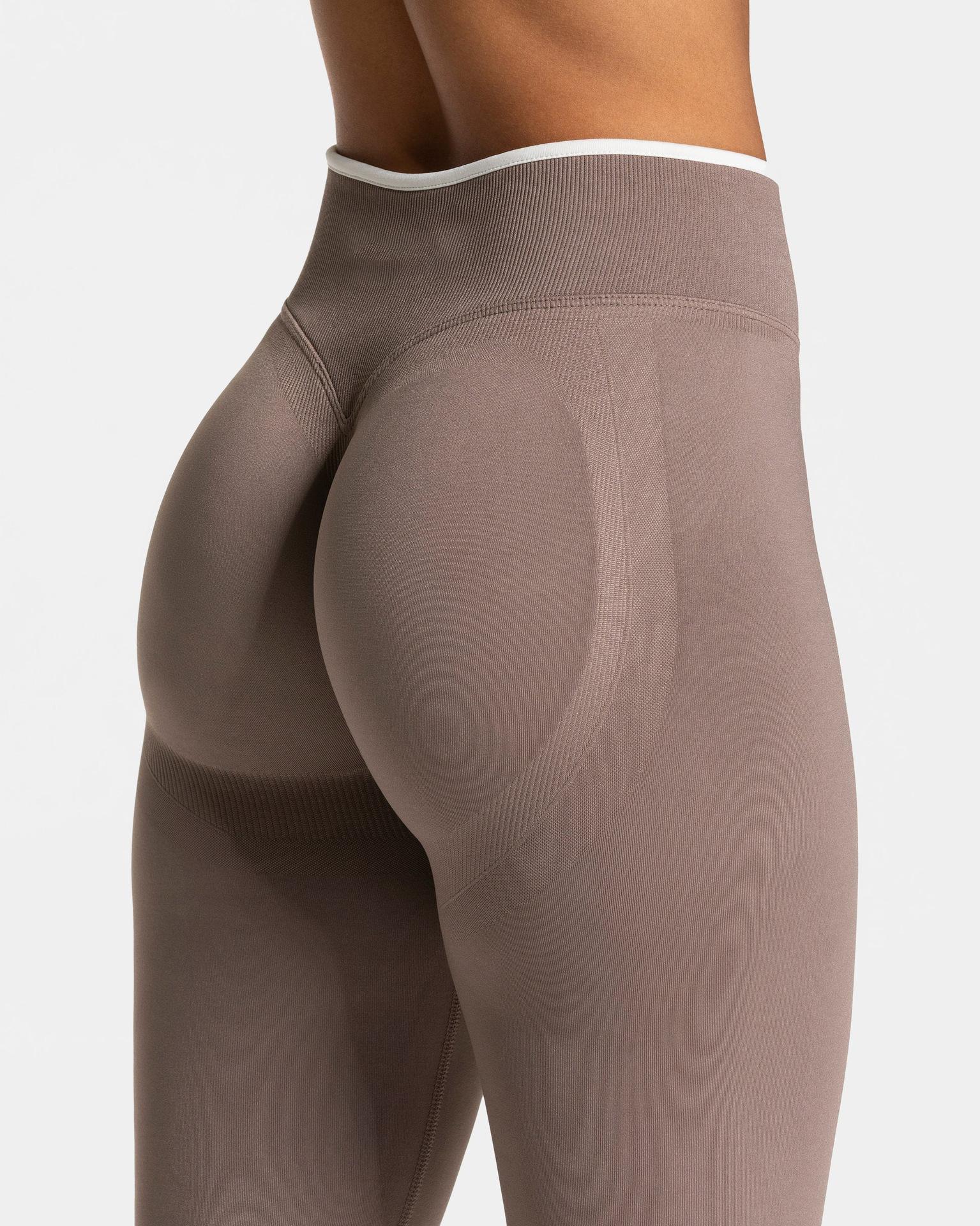 Women Sports Seamless Leggings High Waist Breathable Running Fitness Yoga Pants Spring Fall Sexy Butt Lifting color Blocking Legging Bridal