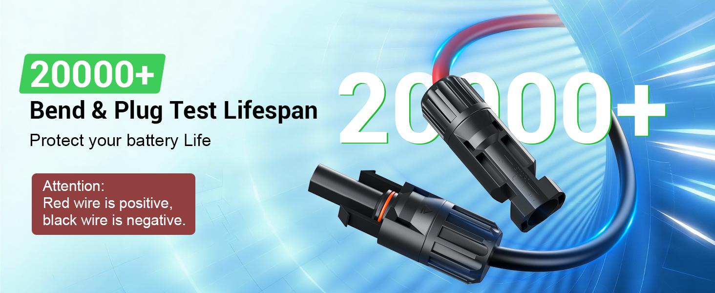 12AWG XT60i Connector, 12 Gauge 10FT to XT60i Adapter Extension Cable for RV Foldable Panel, Station, Generator