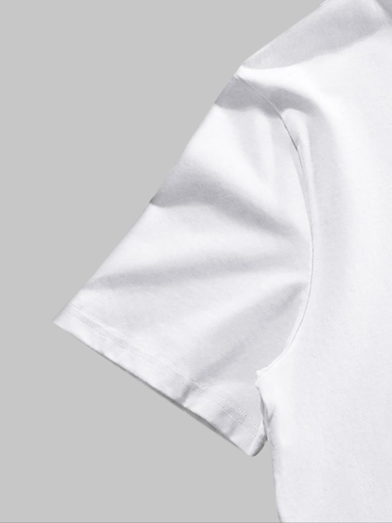 Two-Piece Set Men's Star Print Knit Short Sleeve Tee & Drawstring Waist Shorts Set, Regular Fit Casual Round Neck T-shirt & Track Shorts, Men's Summer Clothes