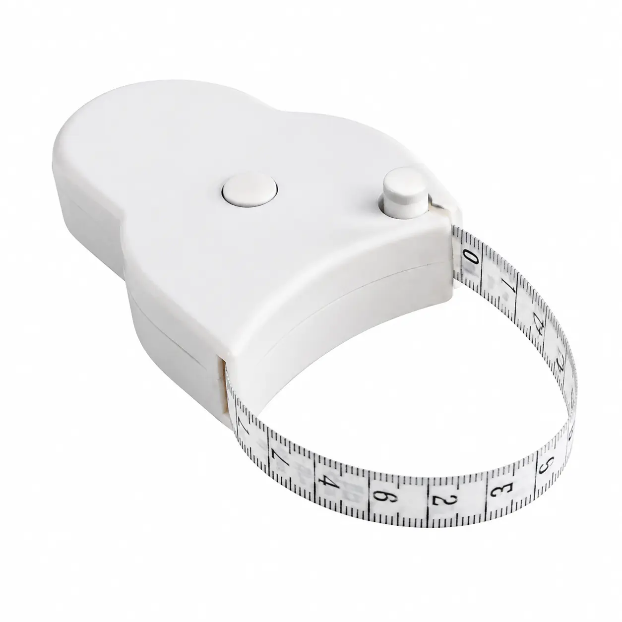 Precision 60-Inch Body Measuring Tape with Auto-Lock Mechanism, Flexible Fabric Construction for Reliable Waist, Hip, and Full-Body Circumference Measurements in Fitness, Tailoring, and Health Monitoring Applications