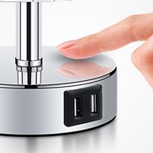 Touch Control Crystal Table Lamp Set of 2 Bedside Nightstand Lamps with 2 USB Charging Ports, 3-Way Dimmable, K9 Crystal Decorative Desk Lamp for Bedroom, Girls Guest Room, Living Room, Bulbs Included Touch Control Crystal Table Lamp Set of 2 Bedside Nightstand Lamps with 2 USB Charging Ports, 3-Way Dimmable, K9 Crystal Decorative Desk Lamp for Bedroom, Girls Guest Room, Living Room, Bulbs Included