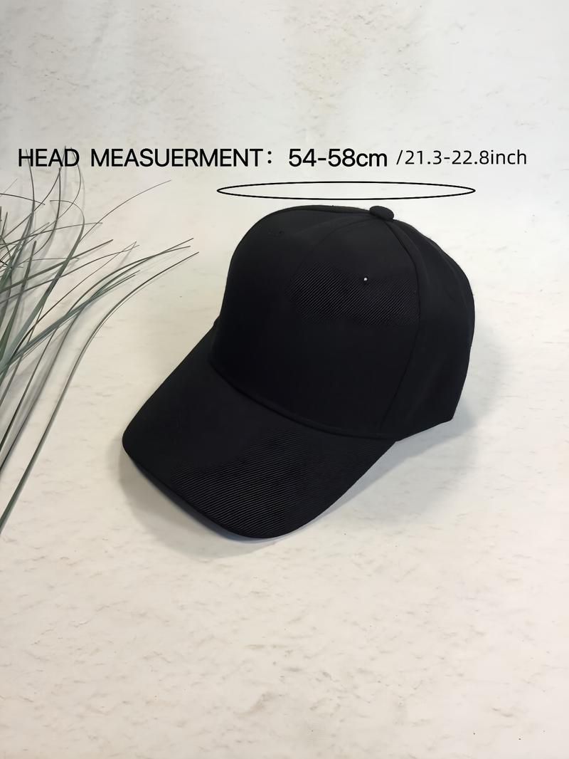 1 Piece/2pcs Unisex Casual Trendy Plain Color Baseball Cap Adjustable, Summer 2024 Street Style Sportive Minimalist Baseball Cap, Fashionable Hat for Men & Women for All Season, National Day Offers