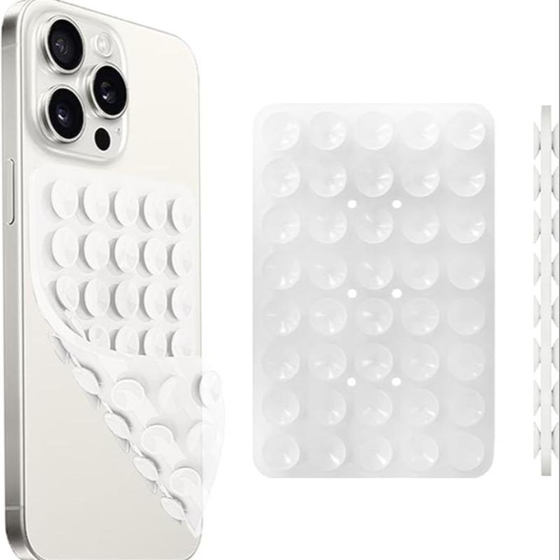 Silicone Suction Cup Phone Holder, Portable Phone Holder, Phone Accessories for iPhone & Android, Universal Phone Case Holder, Mount