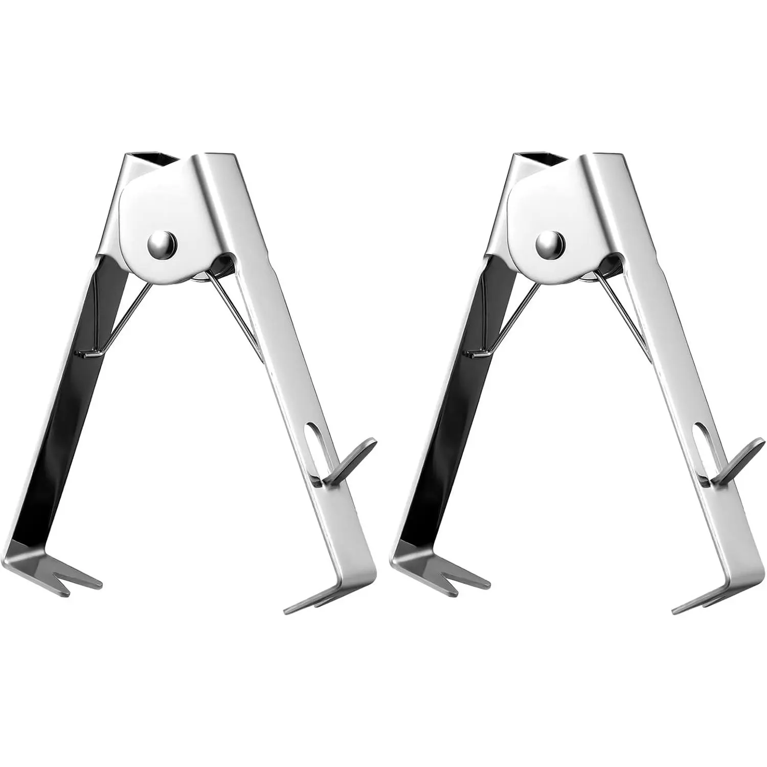 2 Pcs Rose Thorn Stripper Tool Thorn Remover Leaf Stripping Tool Stem and Leaf Remover Metal Flower Stripper for Outdoor Gardening Flower Arrangement Florist Supplies(Silver)