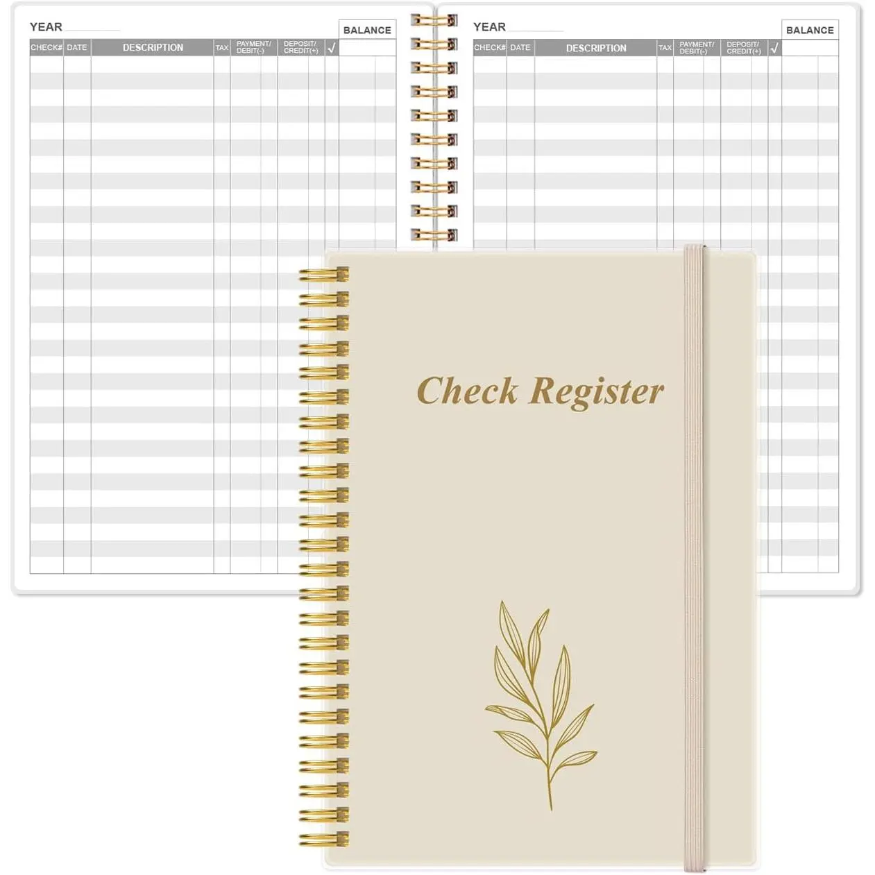 Check Register - A5 Checkbook Register for Personal Checkbook, Expense  Book for Personal and Small Business, Beige