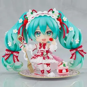 Anime Hatsune Miku Strawberry Cake Nendoroid #1939 Action Figure Model Toy 15th Anniversary Edition Collectible Ornament Gifts