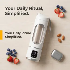 Best Mini Juicer Blender – 2-in-1 Ice Crusher & Smoothie Maker| Perfect for Liquid Diets, Fresh Juice, Shakes, Baby Food| USB Rechargeable & Easy to Clean| Great for Home, Office, Dorm, and Back-to-School Gifts cup portable vegetable