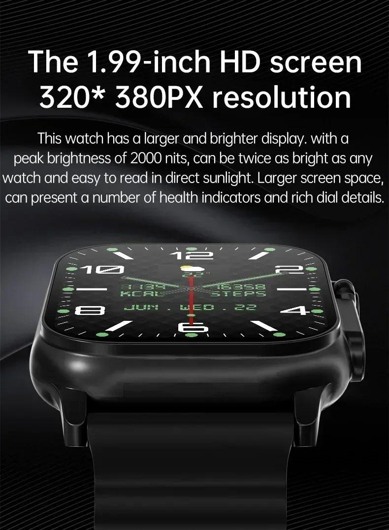 New Smart Watch 9 Ultra Gen 2Ultra IWO Watch Ultra NFC Smartwatch Series 9 Bluetooth Call 2.2 Inch Wireless Fitness Watch