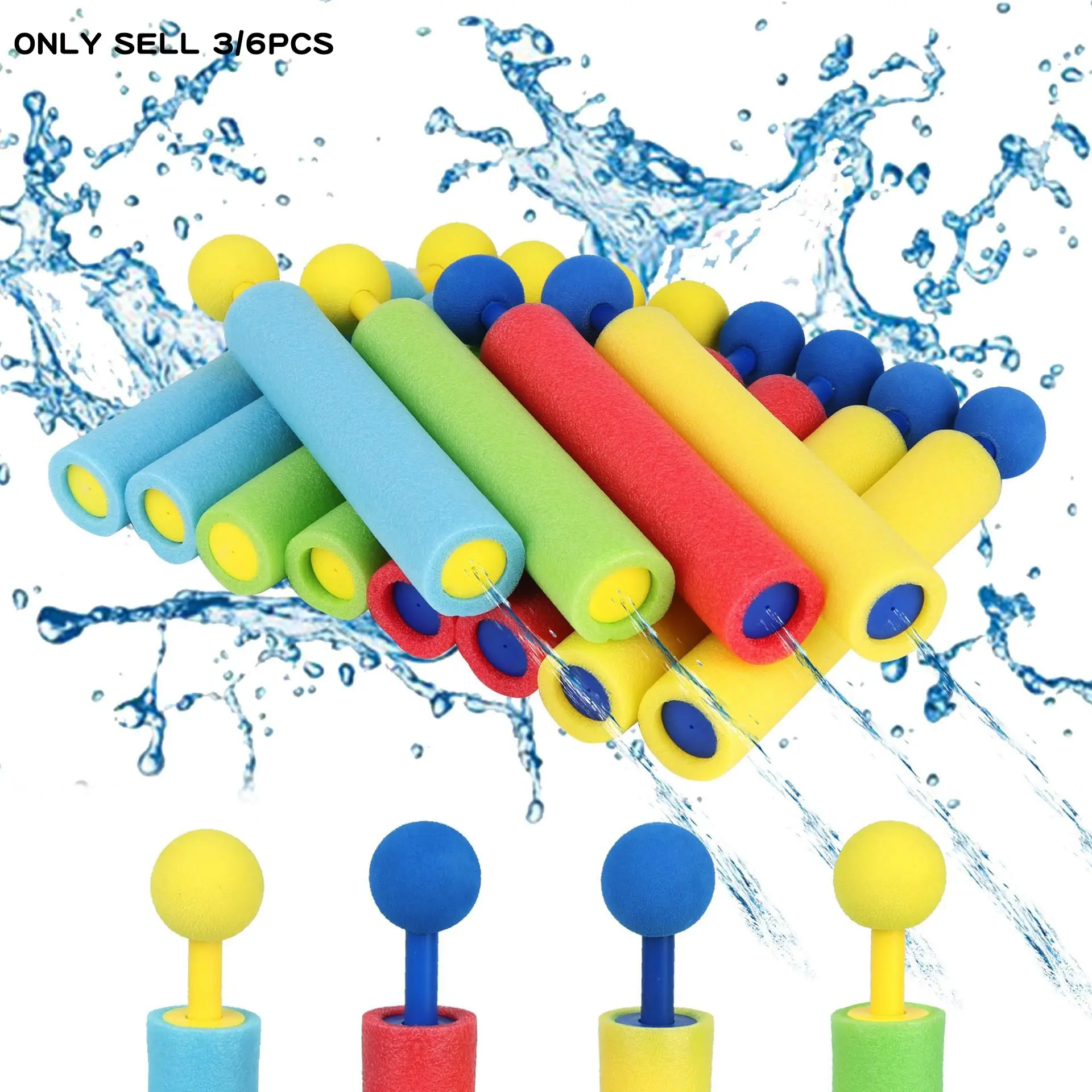 Foam Water Gun Watergun Waterblaster Summer Beach Pool Toy, Pull-Out Spray, Outdoor Interactive Toy, Birthday Gift, Holiday Essential, Easter Thanksgiving Back-To-School