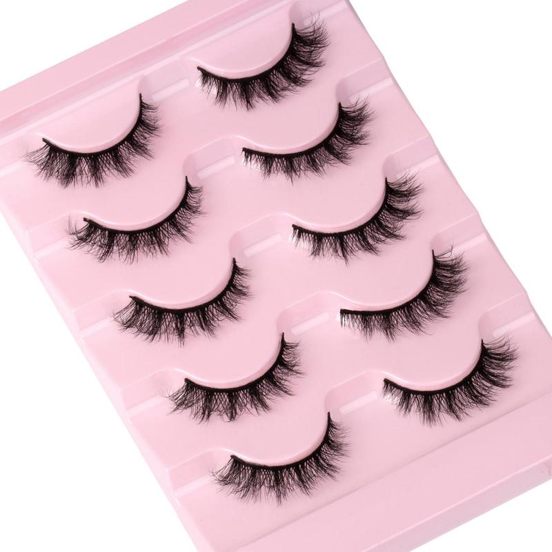 Fluffy False Eyelashes Cluster, Wispy Natural Look Cluster Lashes, Fluffy Curling Eye Makeup Strip Lashes for Women & Girls, High Quality Eyelashes, Cosmetic #TOP PICKS