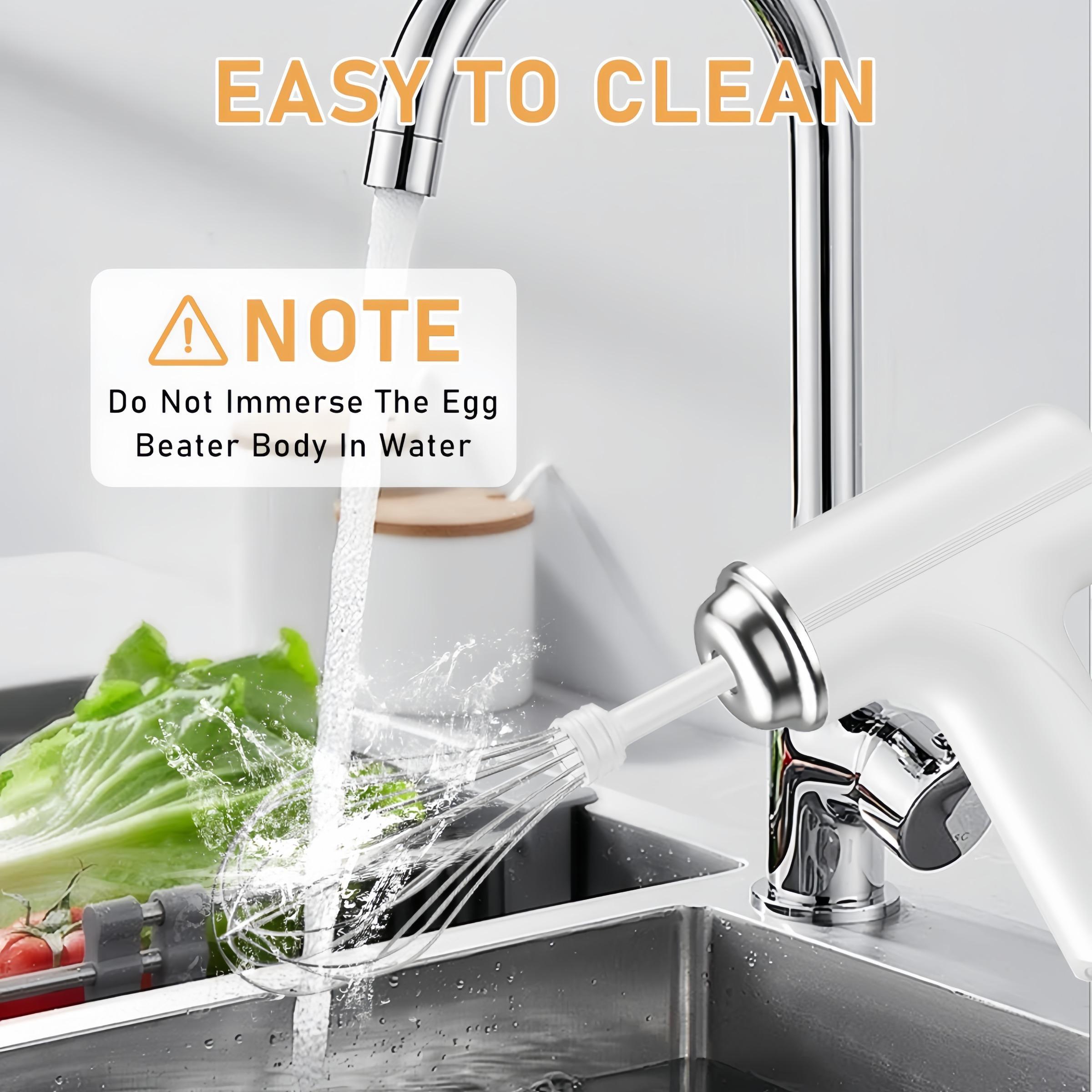 USB Rechargeable Wireless Handheld Electric Egg Beater, 1 Count Multi-functional Whisk Mixer, Portable Kitchen Mixer, Compact, Easy-to-use, and Space-saving Kitchen Appliances