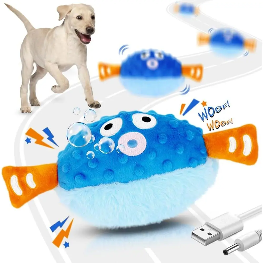Interactive  Toys Rechargeable Moving Puppy Toys to Keep Them Busy,  Activated Puppy Toys, Puppy  Birthday Gifts, Electric Plush Entertainment  for Small & Medium Dogs