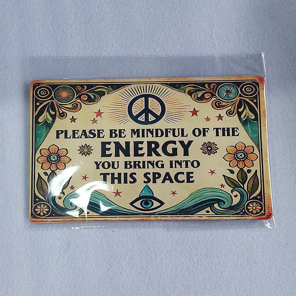 Nordic Style Wooden Hanging Sign, Inspirational Wall Decor for Kids Room & Yoga Space