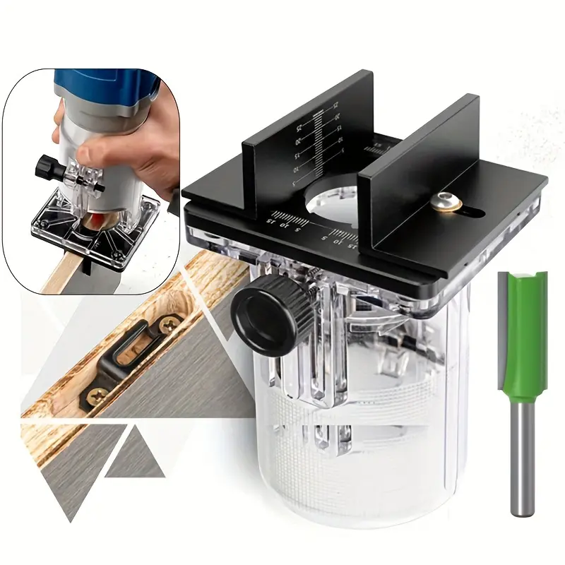 65mm Fixed Trimming Machine 2 In 1 Slotting Bracket Invisible Fasteners Wardrobe Cupboard Panel Punch Locator with Scale Home Hardware