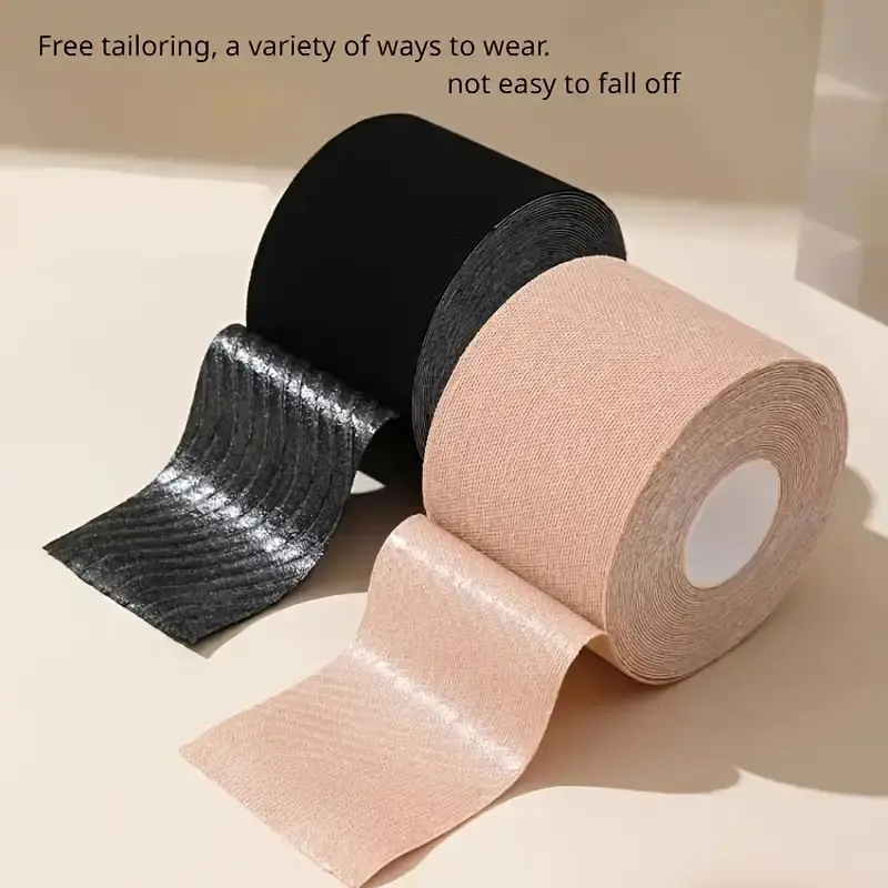Two-Pack Invisible Lift Bra Pads, Seamless Strapless Adhesive Bras, Perfect for Wedding & Formal Events, Durable Fabric Material, High-Quality Glue