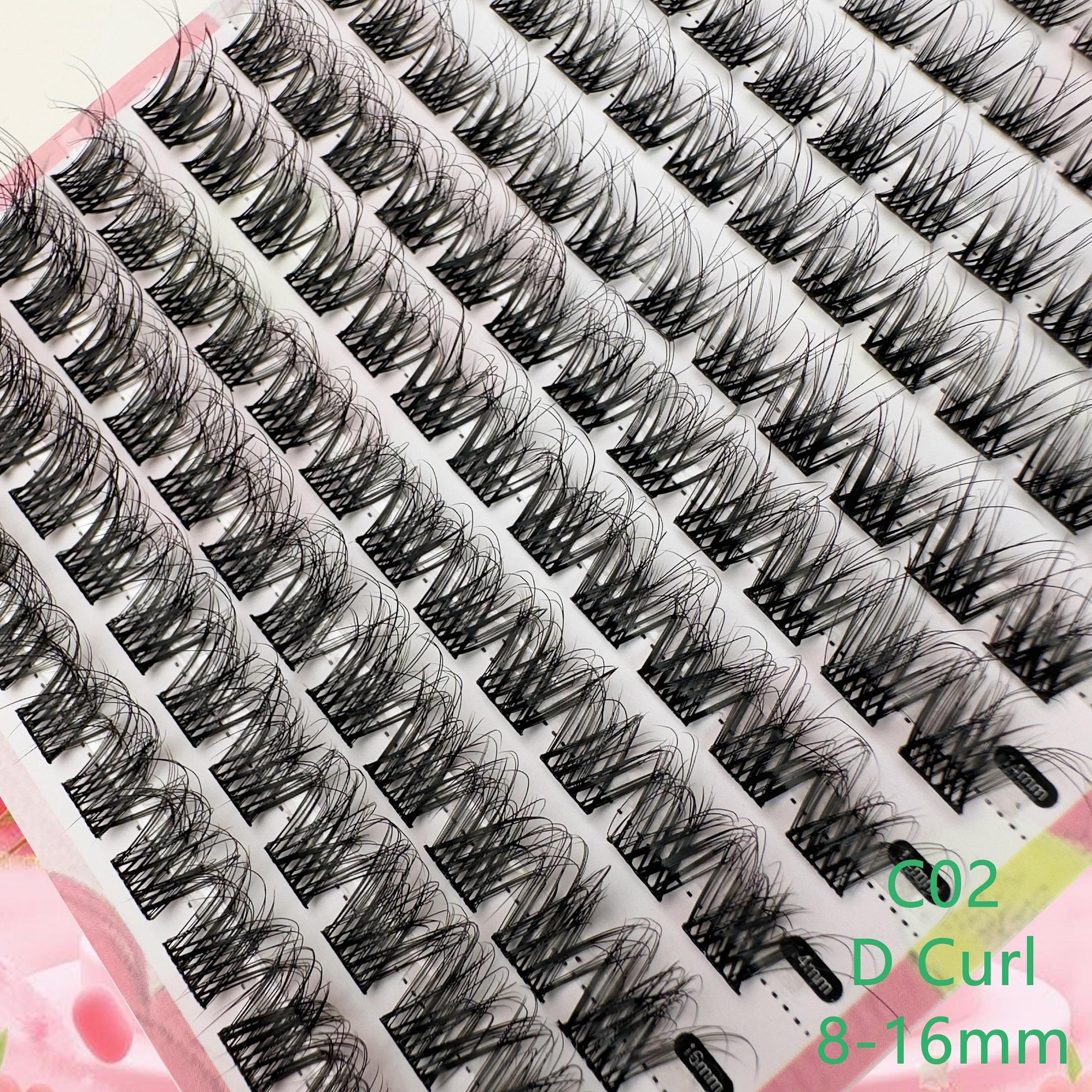 Mixed Length Individual Volume False Eyelashes Kit, 1 Set Natural Look Eyelash Extensions, Self Grafting Curl Eyelashes, Eye Makeup Enhancement False Eyelashes, Cosmetic Eyelash Clusters