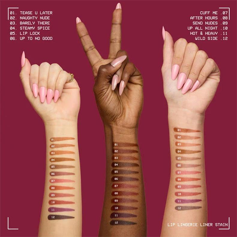 Waterproof Lip Liner Stain Long Lasting Smudgeproof Nude Lip Pencil Precise Contour All Day Wear Transfer Proof Beige Tan