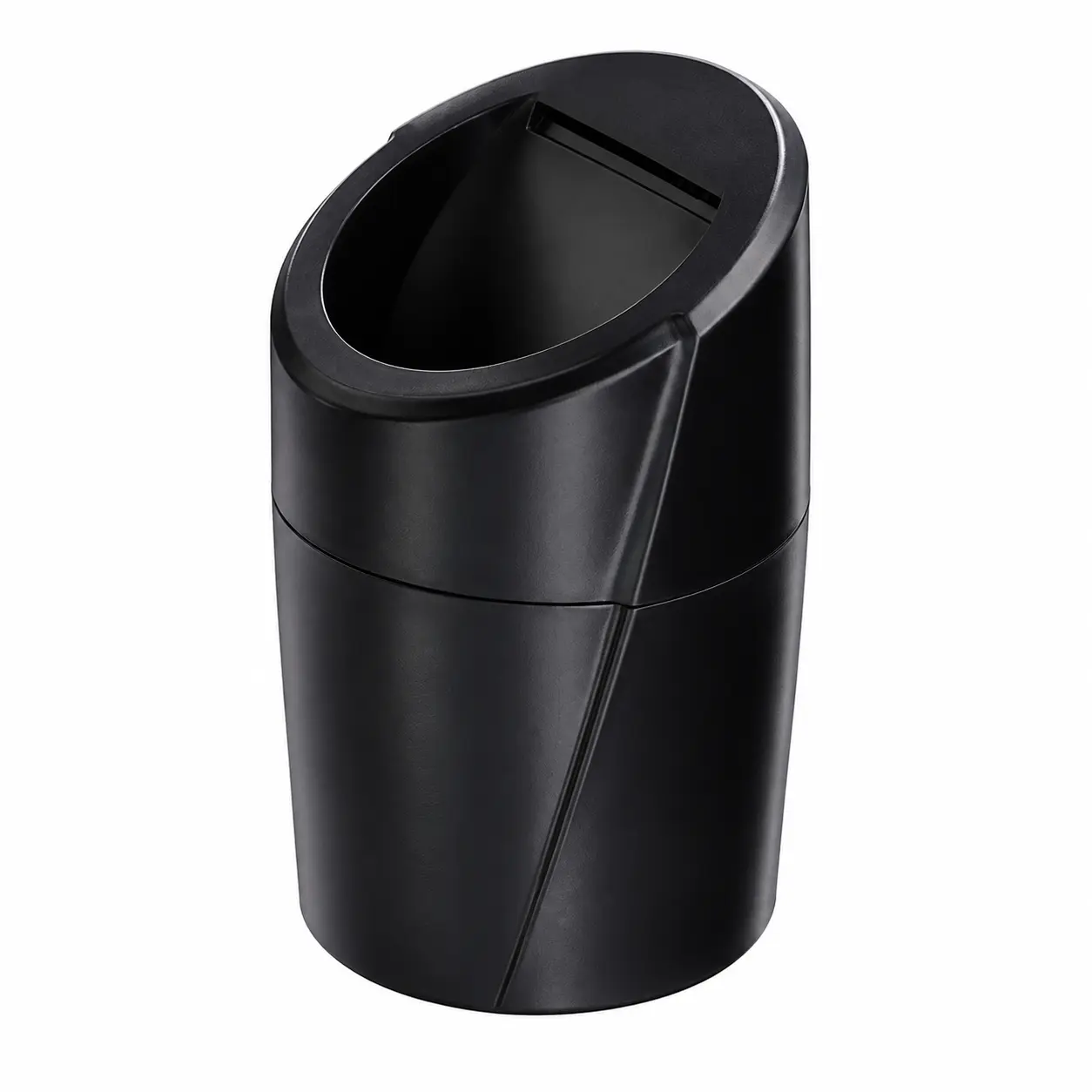 Automotive Compact Car Trash Can with Lid - Odor-Resistant Interior Liner, Multi-Compartment Design for Cups, Phones, Cigarettes, Fits Cup Holders, Universal for Sedans, SUVs, Trucks, Universal Fit