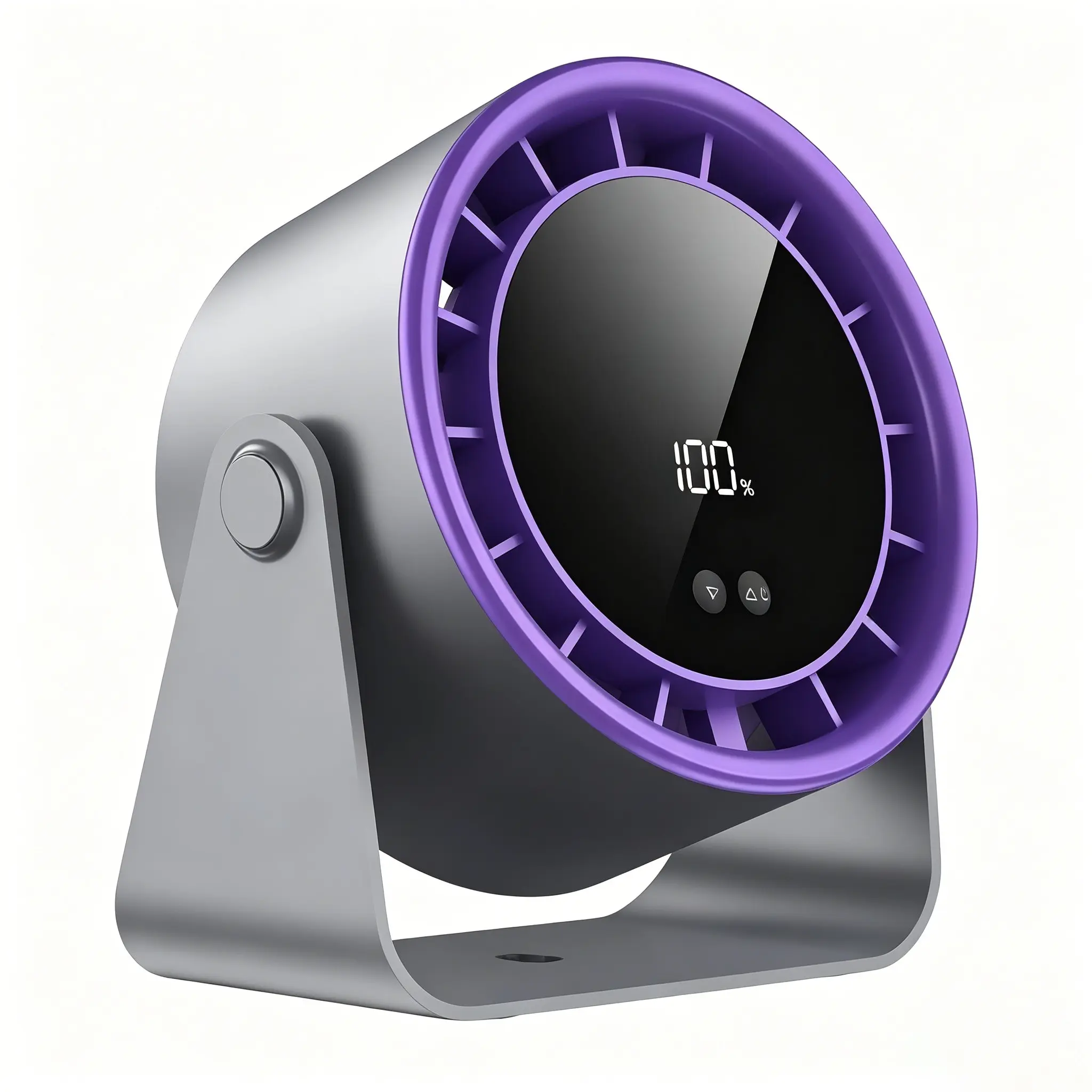 Bedroom fan, strong airflow, quiet desktop circulating fan for the entire room, 120 ° adjustable tilt, 100 speed digital display silent, desktop fan for home, office, kitchen