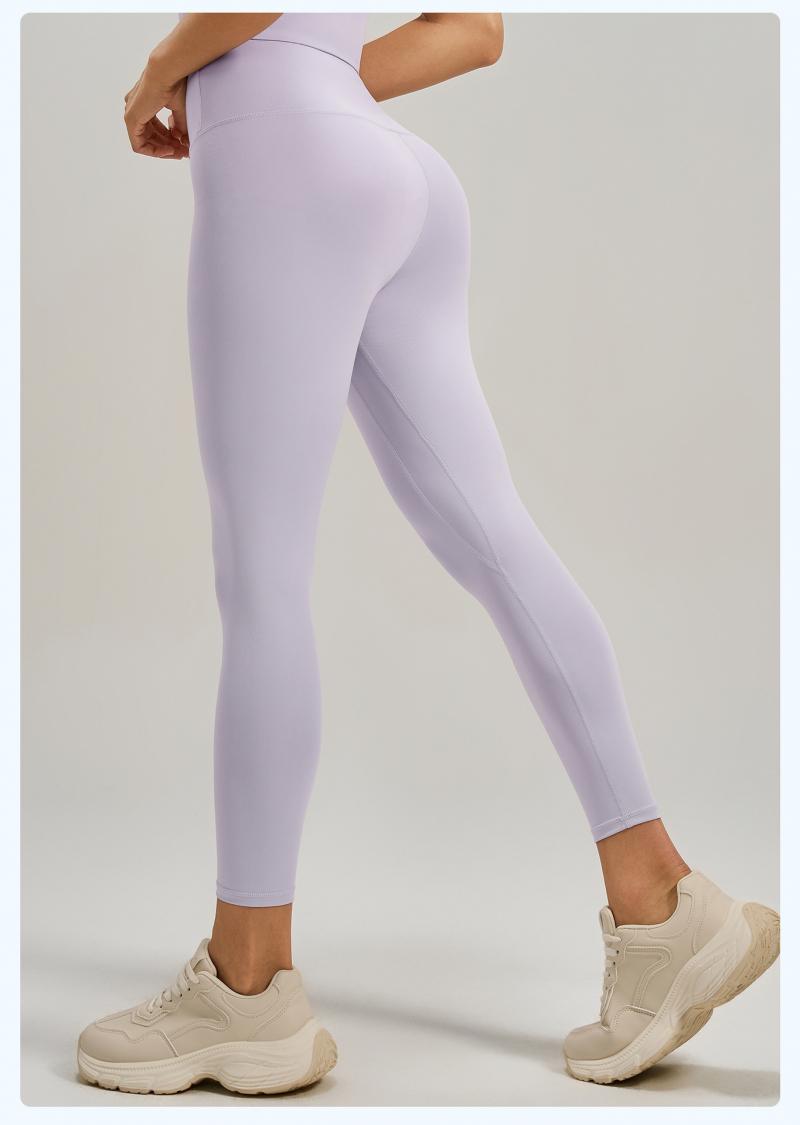 Women's Naked Feeling High Stretch Yoga Pants, High Waist Tummy Control & Butt Lifting Tight Fitness Leggings