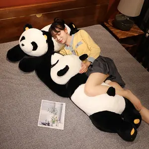 120cm Giant Panda Plush Toys Soft Sleep Pillow Lovely Cartoon Animal Bear Stuffed Baby Doll Classic Kids Birthday Gifts
