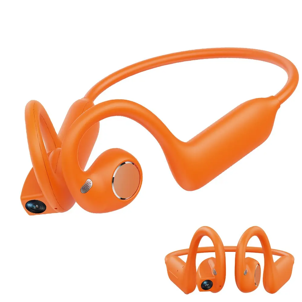 Smart Earphones with Camera for Photo， Wireless Headphones ,8MP POV Camera, Open-Ear Earbuds, Photo&Video Shooting, Audio Recording, Hands-free Call,AI Real Time Translation ,8GB Memory, 10 Hours Music Time , Free APP