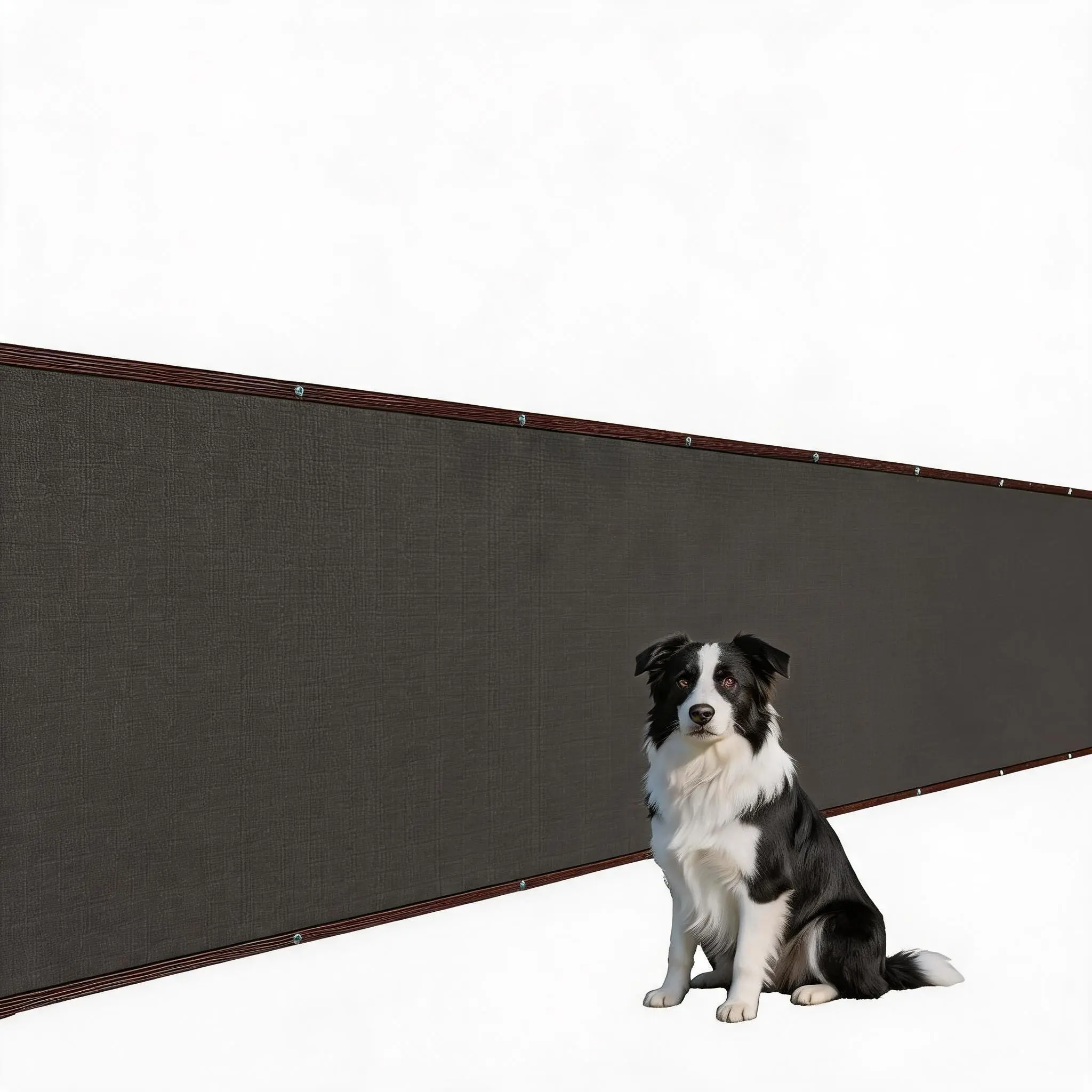 Heavy Duty 180 GSM HDPE Garden Privacy Screen - Black Fence Cover with Metal Grommets, Zip Ties, UV-Resistant Shade Mesh For Balcony, Deck - Sizes: 4x50/5x50/6x50 FT
