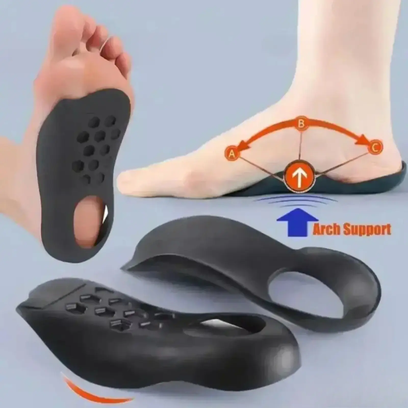 Arch Support Orthotic Insoles, Soft Comfort Foot Cushion Shoe Inserts, Foot Care Pads Relieve Soreness Discomfort, Durable Insoles For Daily Walking Standing Sports Training & Long Hour Outdoor Activities tiktokshopbacktoschool