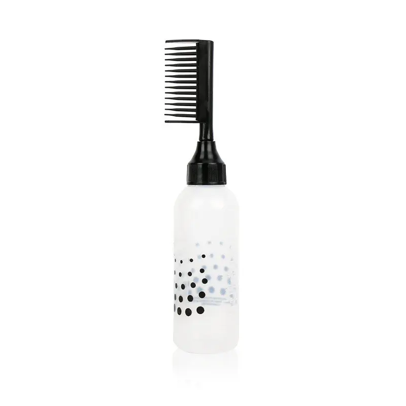 Hair Dye Bottle, Hair Relaxer Solution Bottle, Softening Shampoo Jug, Application Comb, Salon Home Use, Cold Wave Hair Treatment Brush, Haircare