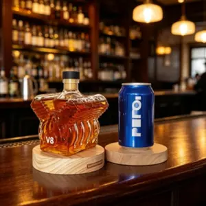 Handmade High Borosilicate Glass Bottle, V8 Engine Shape, Whiskey, Brandy, Xo, Tequila, Creative Bar Decor, Unique, 1pc 2026 New Model