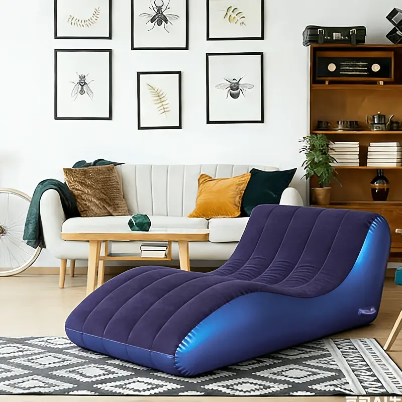 Comfortable Inflatable Lazy Chair - Home Inflatable Chair Lazy Sofa, Suitable for Indoor Living Room, Bedroom Reading Room, Office Balcony, Outdoor Travel Camping Picnic Inflatable Chair