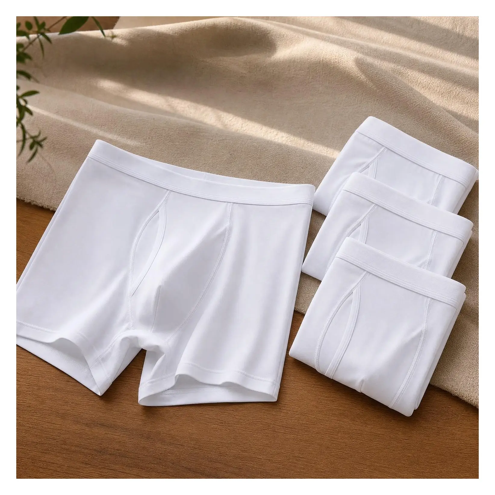 Men's Micro Modal Boxer Briefs Underwear 4 Pack - Ultra Soft Second Skin Feel, Covered Fly Waistband, Comfortable Fit for Daily Lounging, Work & TravelGift