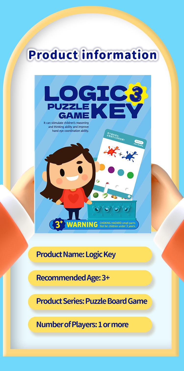 The Logic Key English Children's Educational Toy is a wonderful gift for kids.