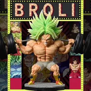 6.3-inch (16 cm) Anime Broly Action Figure — PVC Articulated Figurine, Gym-Themed Broly Model, GK-Style Statue, Collector-Grade Toy
