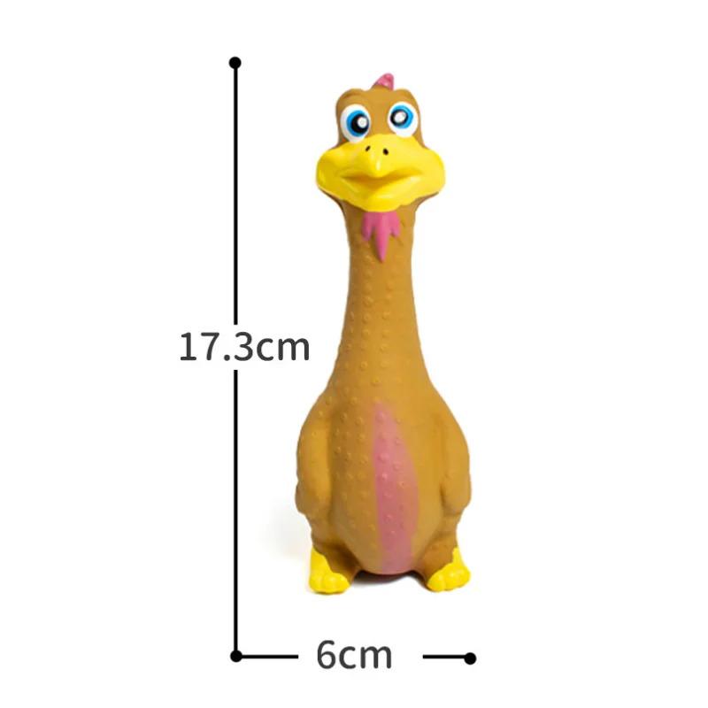 US LOCAL STOCK Hiphoppet 3pcs Latex Screaming Chicken Toys Eco Friendly TPR Pet Squeaky Dog Interactive Play Chew Toys