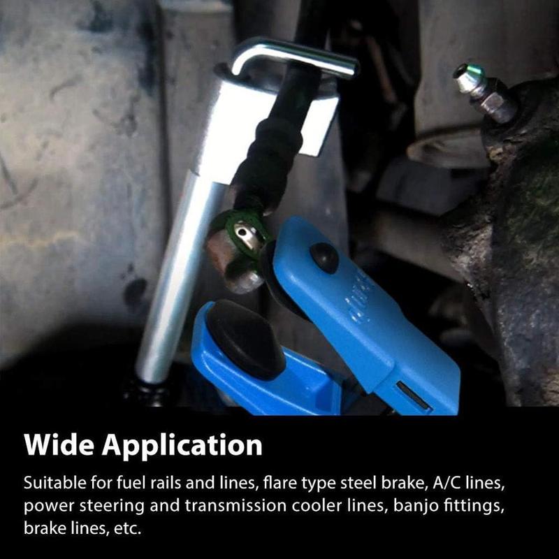 Car Brake Oil Pipe Plug, 4 Counts Automotive Brake Nozzle Clamp, Brake Tubing To Prevent Oil Spills, (Non-automotive accessories)