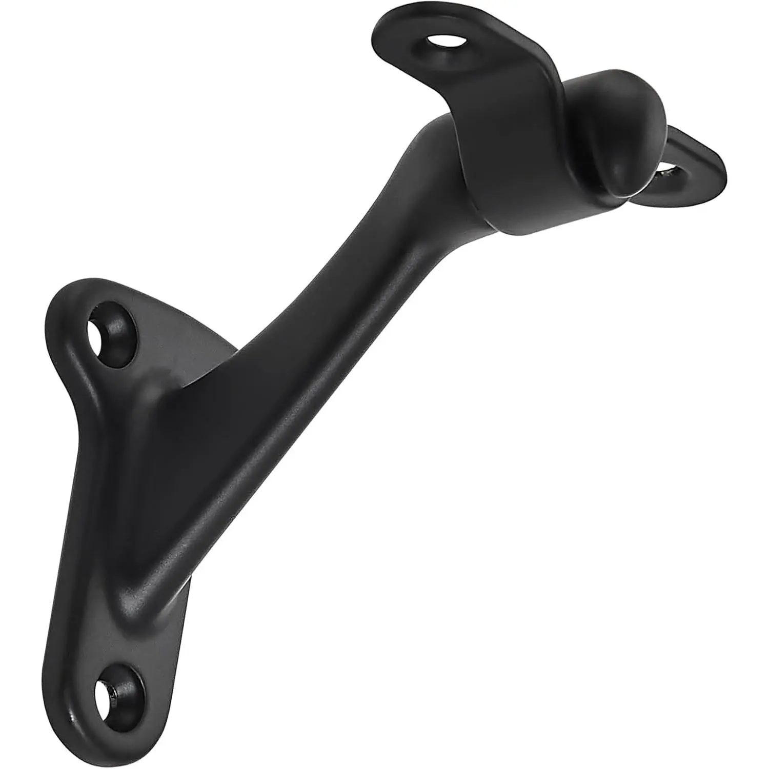 15 Pack 3 Inch Matte Black Hand Rail Bracket Heavy Duty Hardware for Stairways, Home or Office Stair Support Handrail Brackets