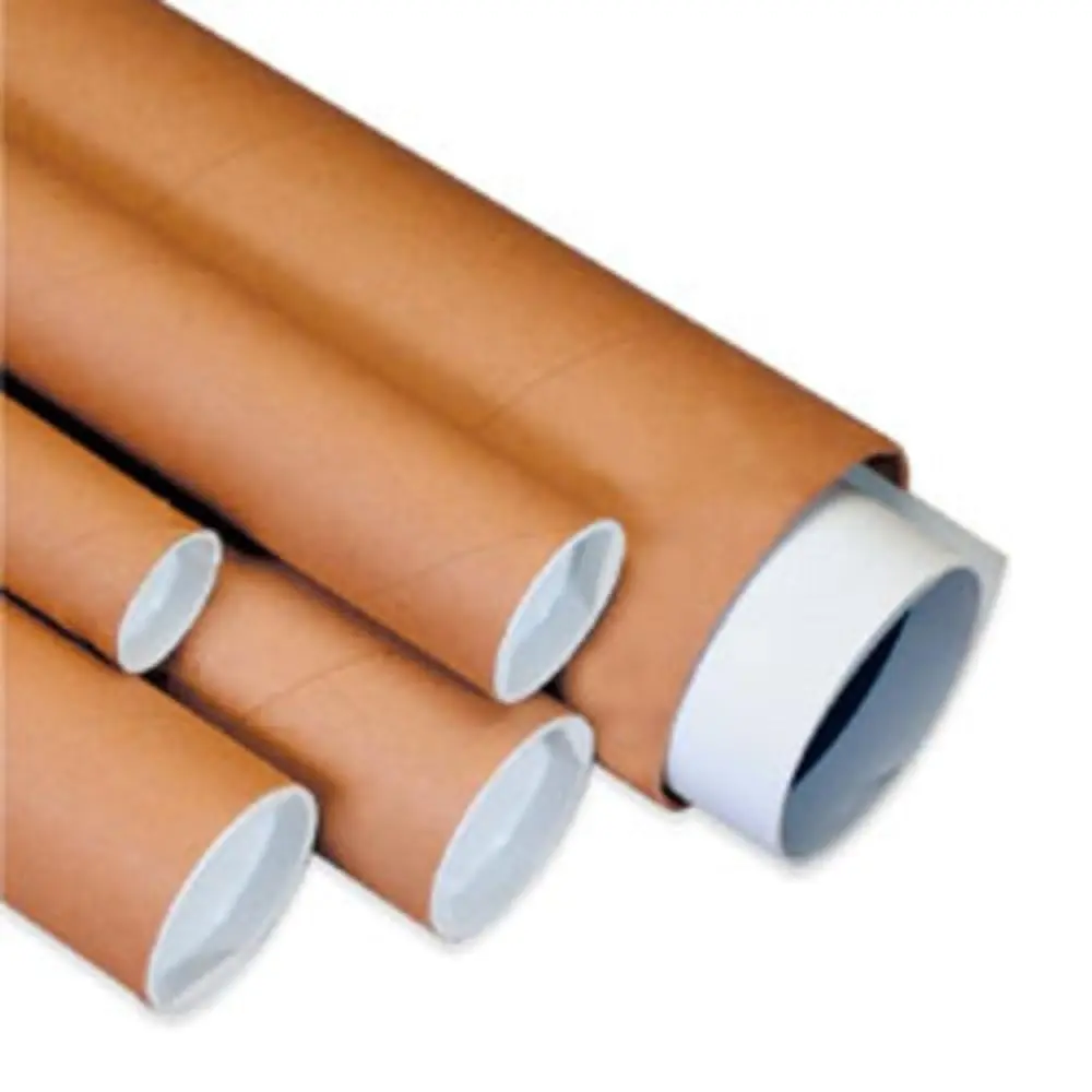 Mailing Tubes, 3" W x 20" H, 24-Pack - Round Corrugated Tubes for Mailing and Storage of Blueprints, Artwork, Crafts, Posters, Long Art Holder