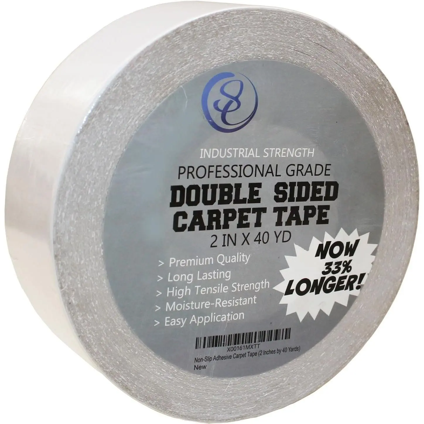 Double Sided Carpet Tape, 2 Inch by 40 Yard, 120 ! 2X ! 5 Stars Professional Grade, Industrial Strength, Heavy Duty Rug and Carpet Underlayment Adhesive