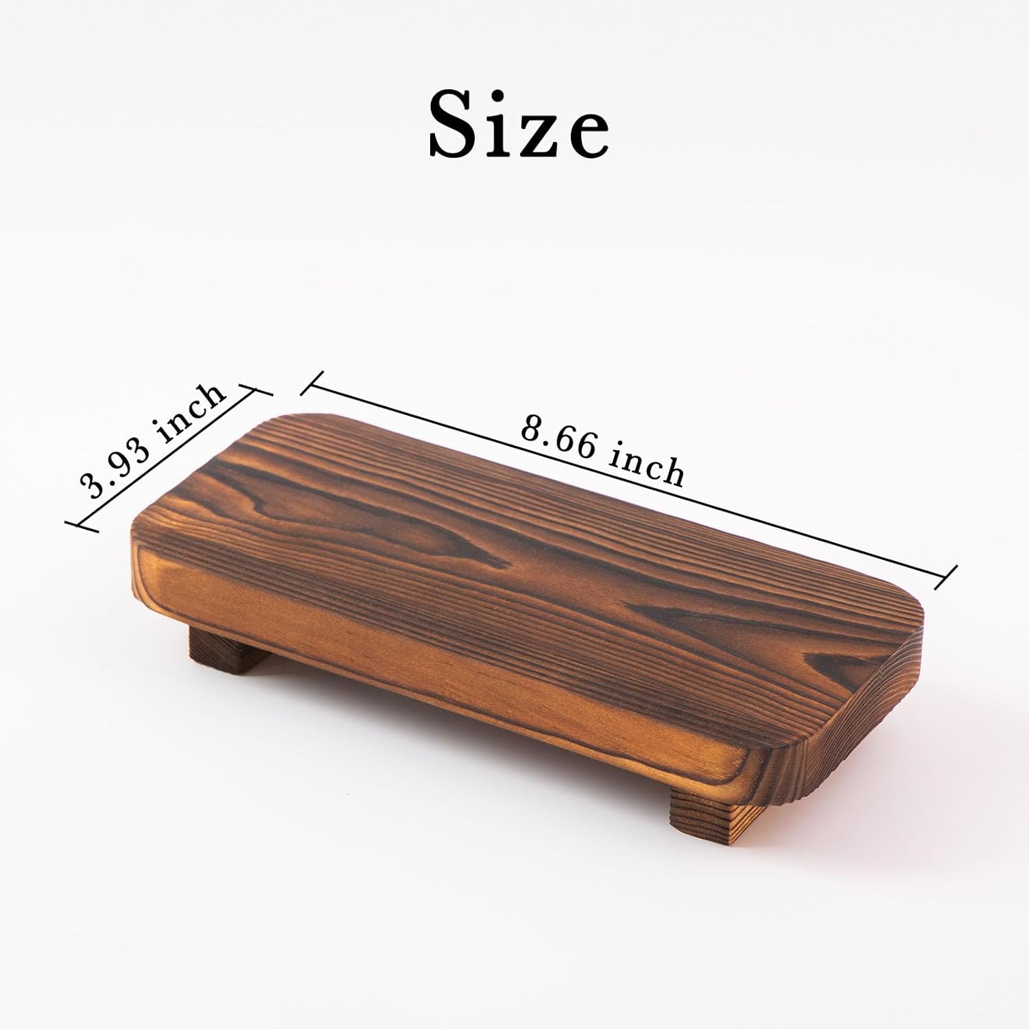 Wood Risers for Decor Display, Bathroom Counter Sink Decor, Dish Soap Tray Wood Tray for Kitchen Counter, Small Wooden Soap Stand, Wood Soap Pedestal, Soap