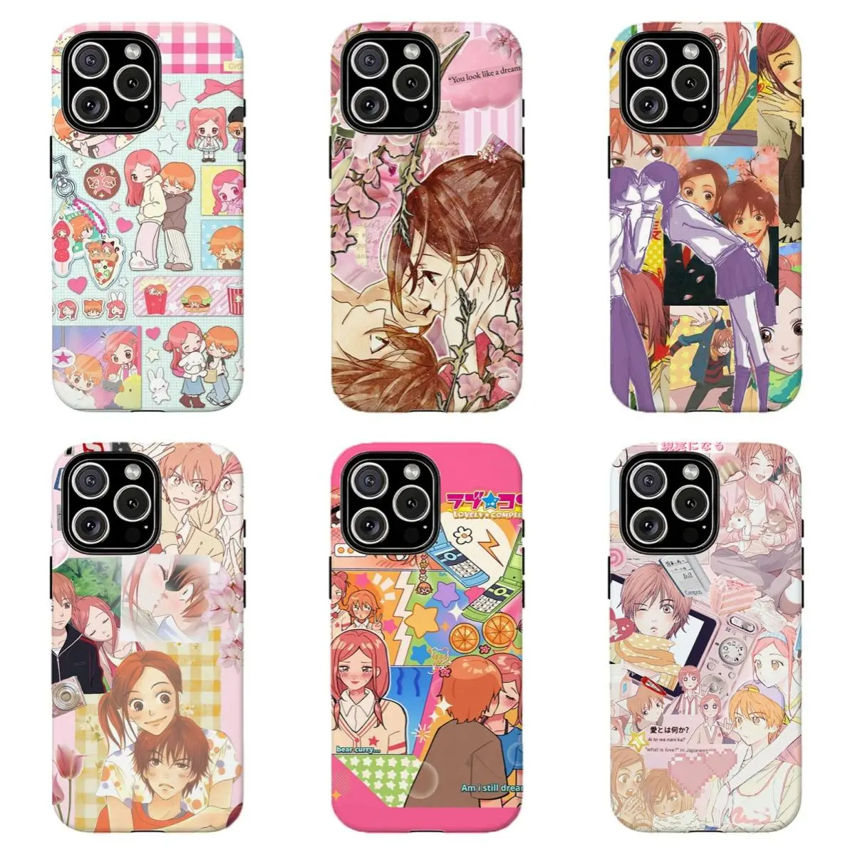 Lovely C0mplex Otani & Risa Collage Phone Case | 2000s Shojo Anime Aesthetic , For iPhone 11 12 13 14 15 16 17 Pro Max, For Samsung S26 S25 S24 S23 S22-Gift For Her/Him/Anime lovers